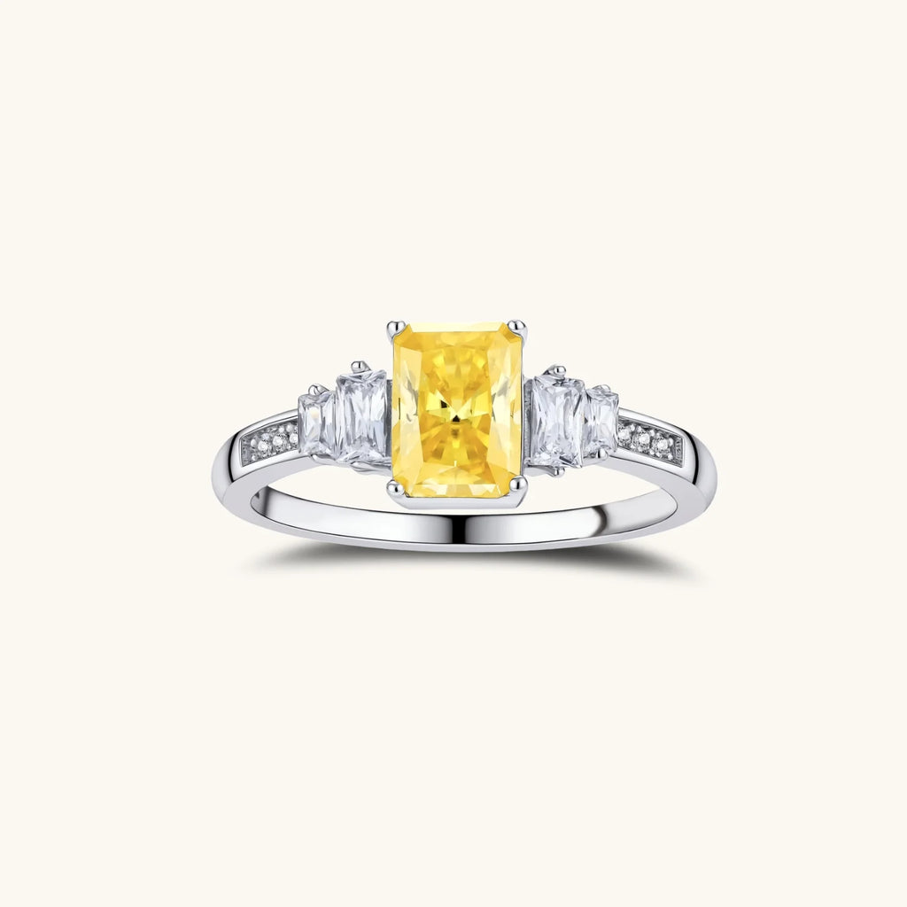 Sunset Sovereign Moissanite Ring