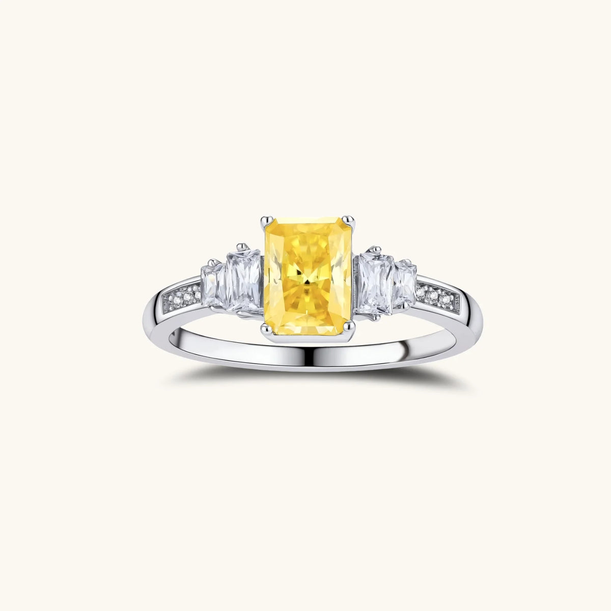 Sunset Sovereign Moissanite Ring