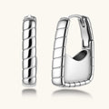 Textured Groove Hoops