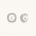 Halo Pearl Studs