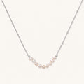 Luna Pearl Arc Necklace