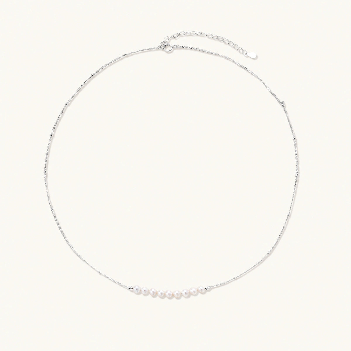 Luna Pearl Arc Necklace