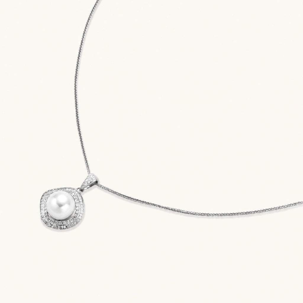 Halo Pearl Statement Necklace