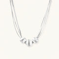 Silver Strand Layers Necklace