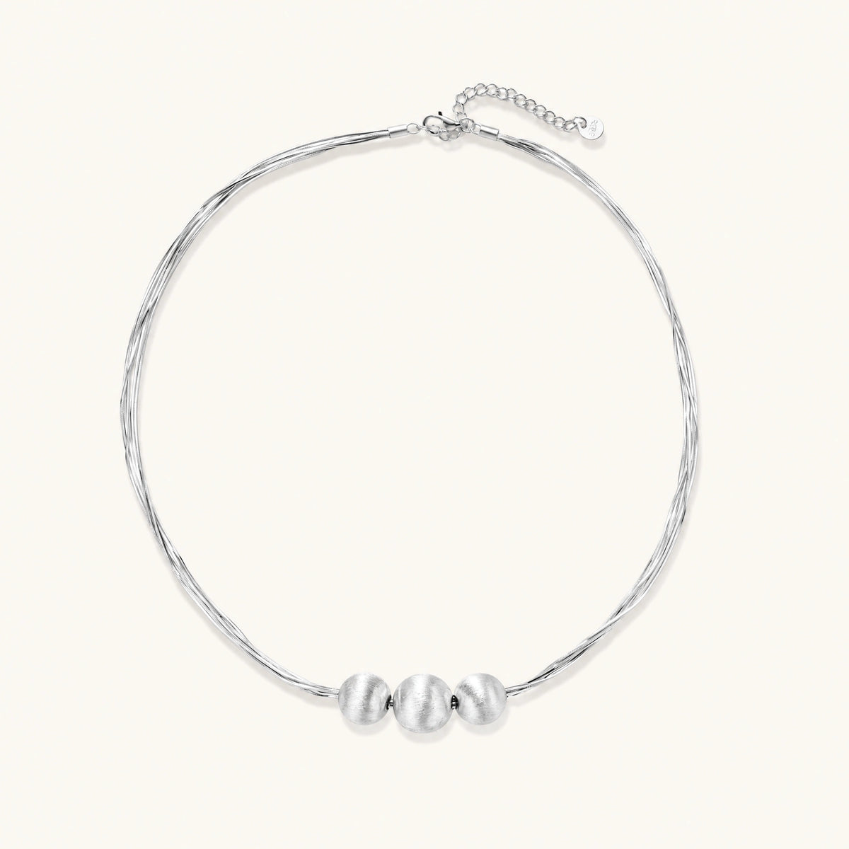 Silver Strand Layers Necklace