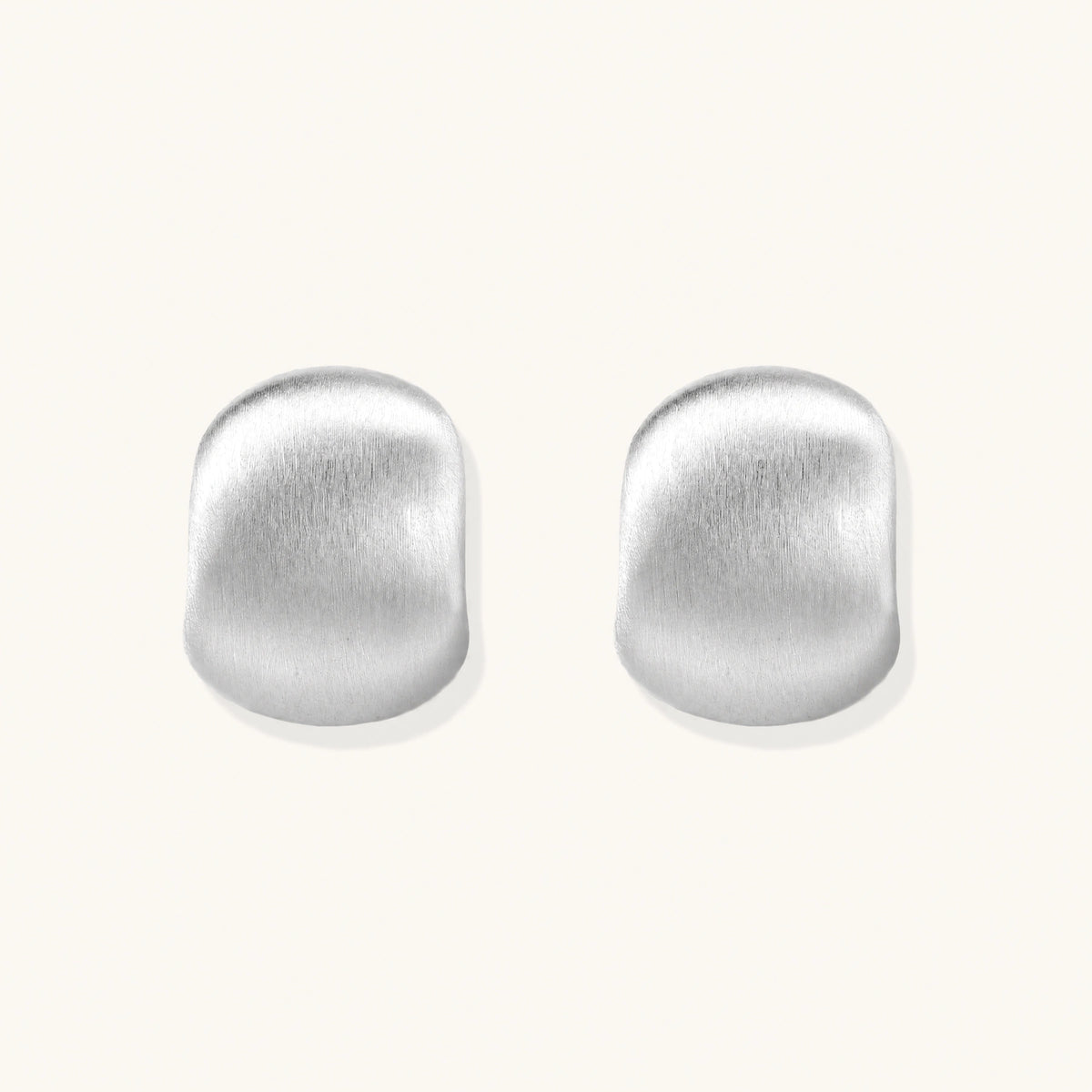 Brushed Silver Studs