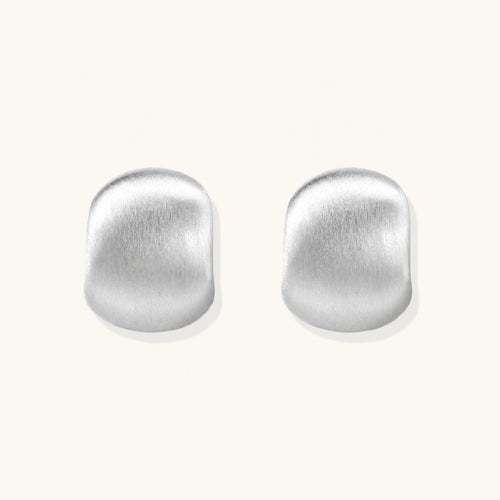 Brushed Silver Studs