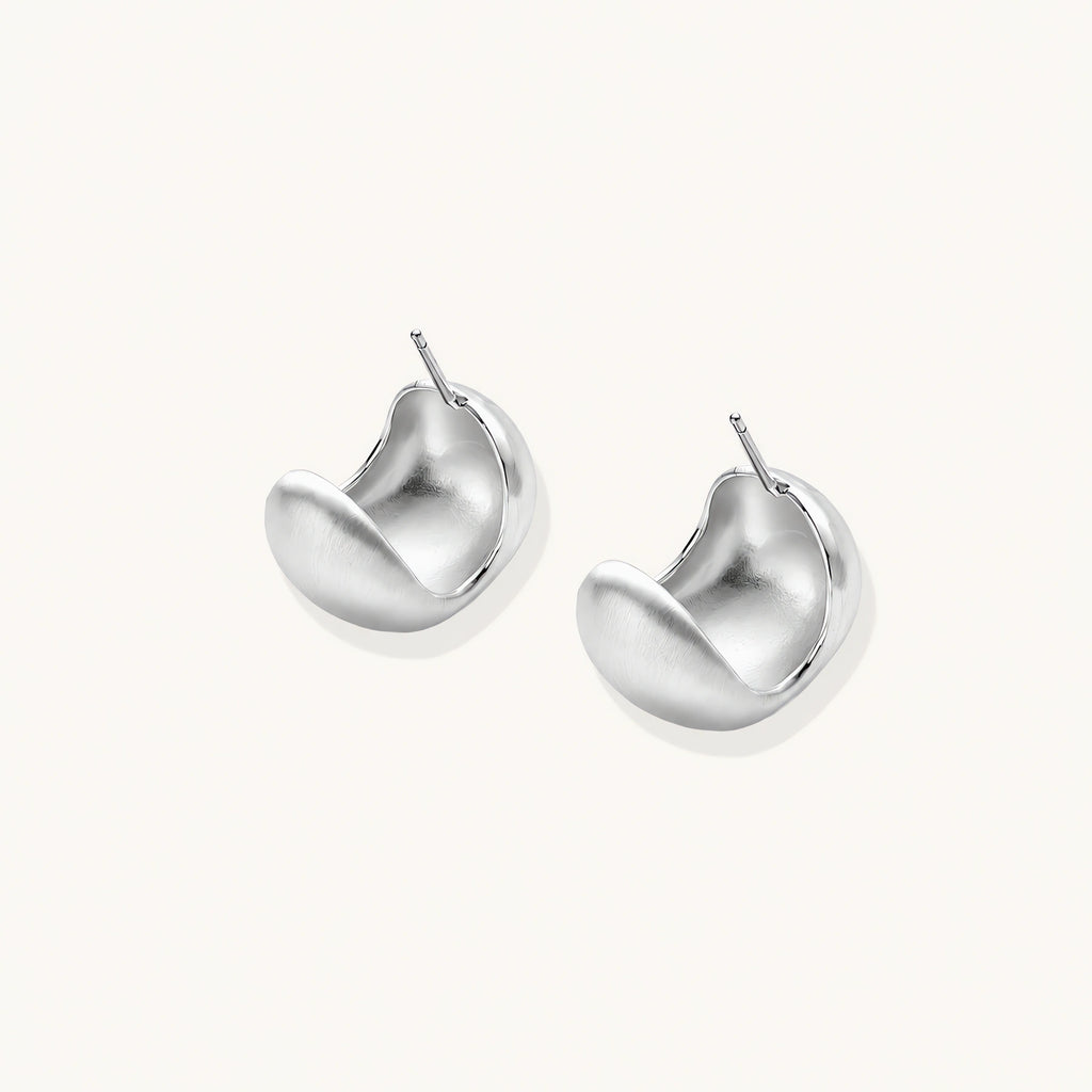Brushed Silver Studs