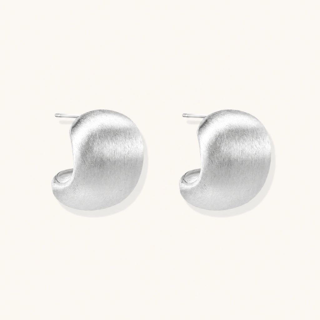 Brushed Silver Studs