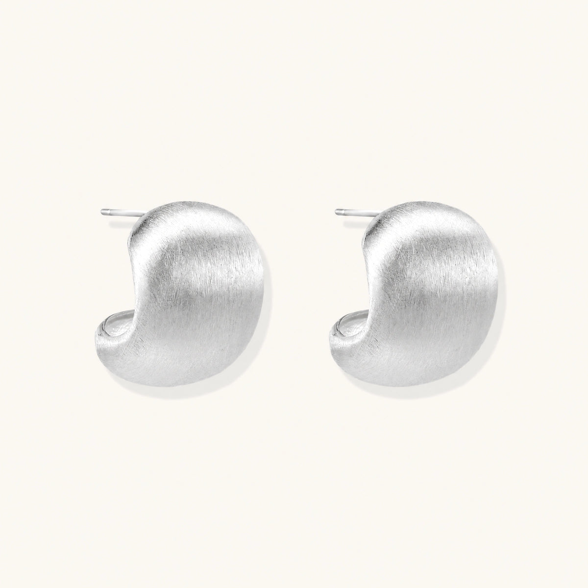 Brushed Silver Studs