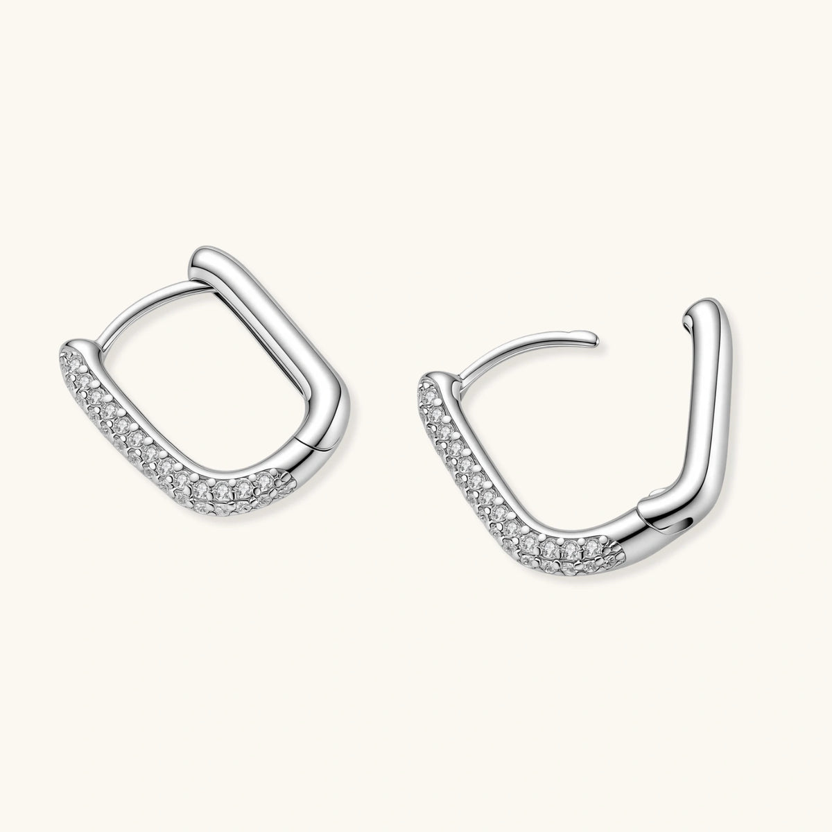 Sparkle Huggie Hoops
