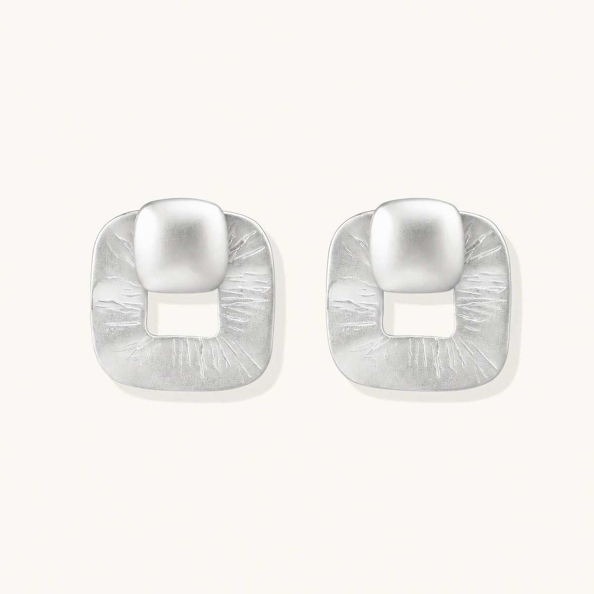 Textured Square Studs