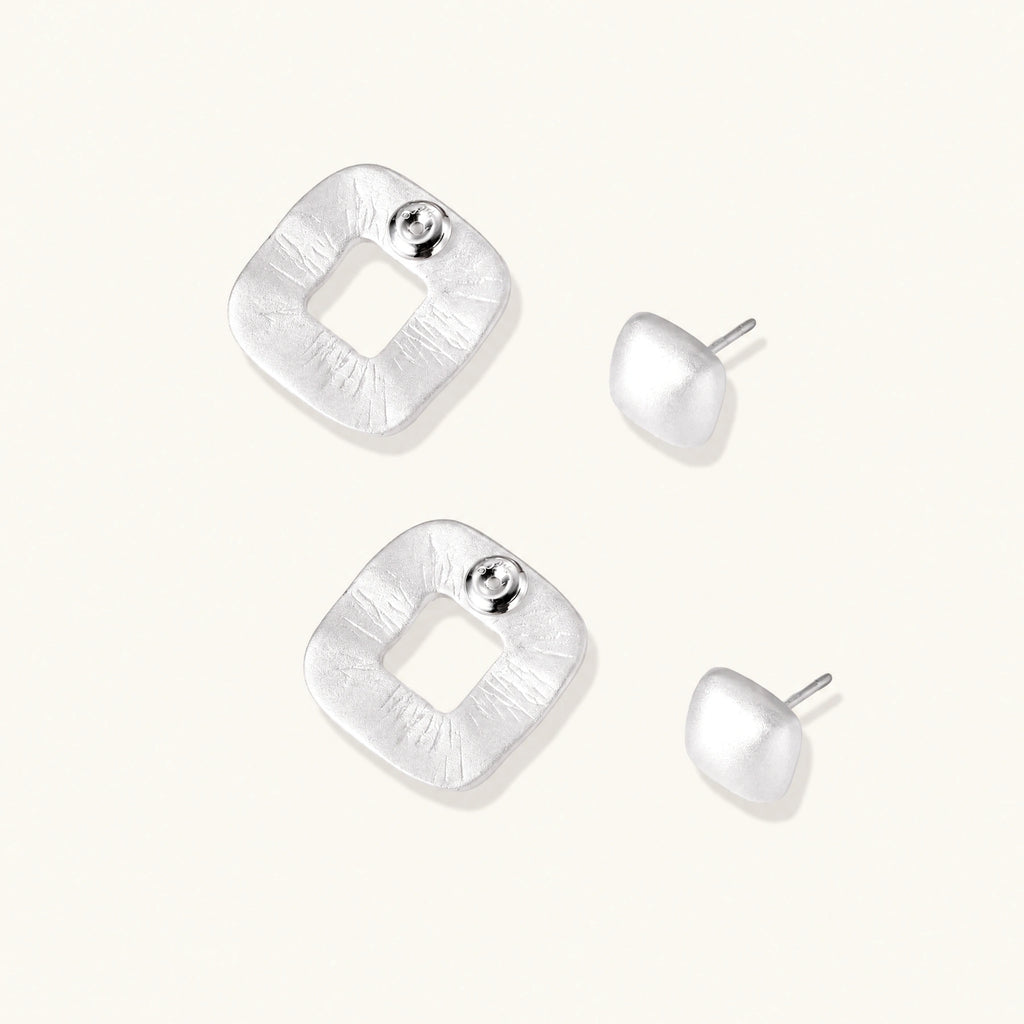 Textured Square Studs